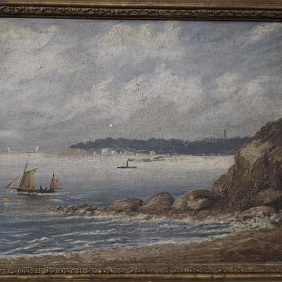 2 marine ancienne encadree