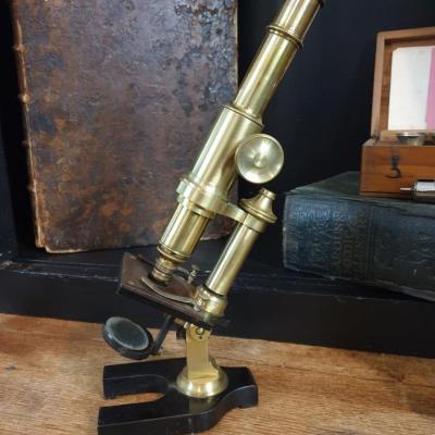 2 microscope en laiton