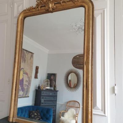 2 miroir dore a fronton