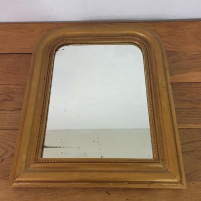 2 miroir louis philippe perle dore petite taille
