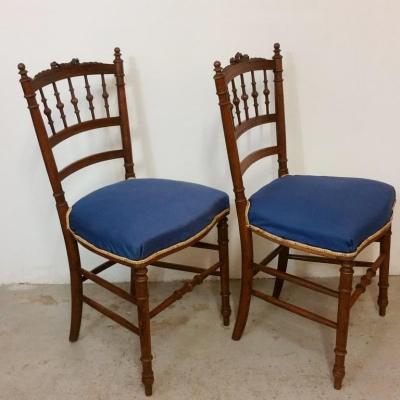 2 paire de chaises anciennes