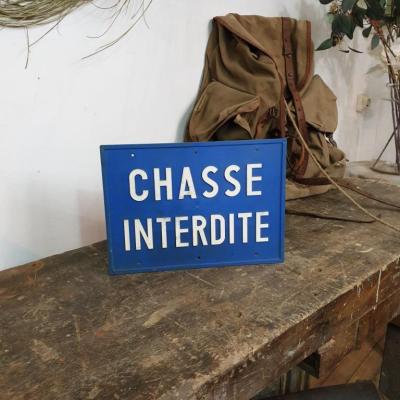 2 pancarte chasse interdite