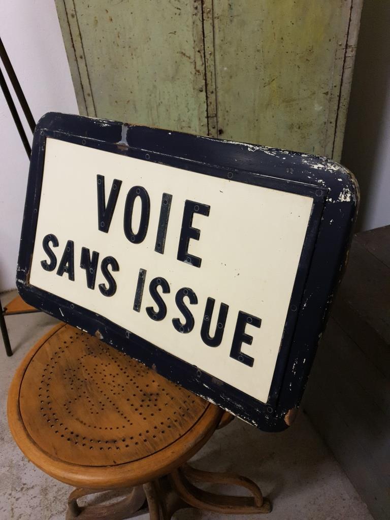 2 panneau voie sans issue