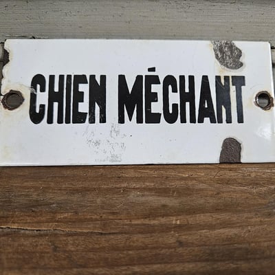2 plaque chien mechant 2