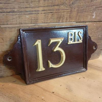 2 plaque de rue 13bis