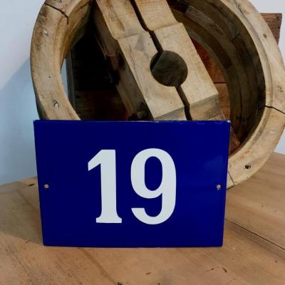 2 plaque de rue emaillee n 20