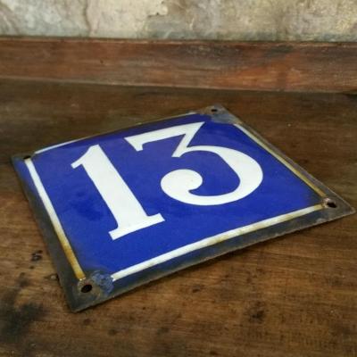 2 plaque de rue n 13