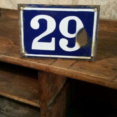 2 plaque de rue n 29
