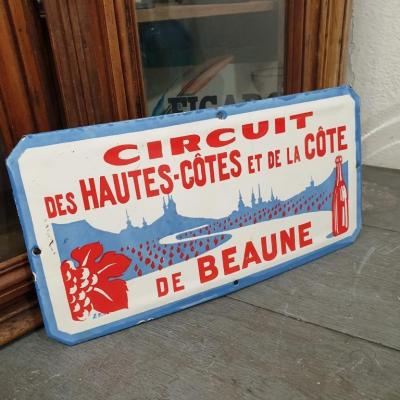 2 plaque emaillee circuit cote de beaune