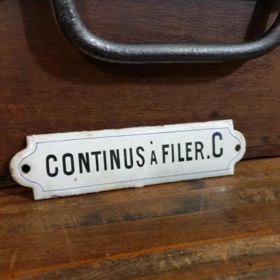 2 plaque emaillee continus a filer c