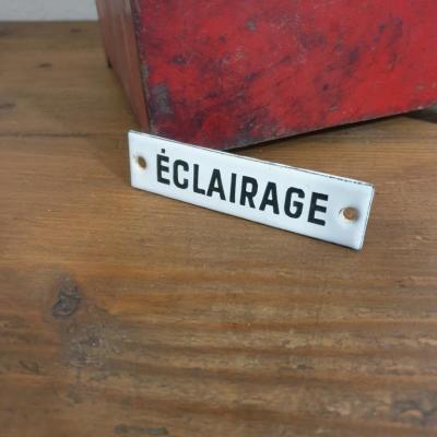 2 plaque emaillee eclairage