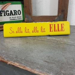 Plaque émaillée ELLE