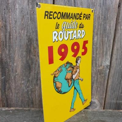 2 plaque emaillee guide du routard 95