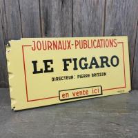2 plaque emaillee le figaro