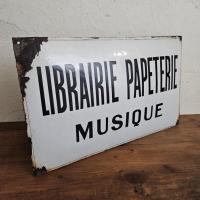 2 plaque emaillee librairie papeterie 1