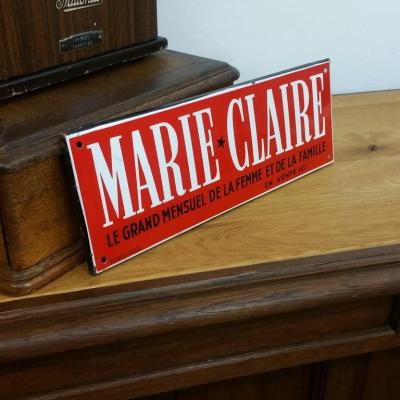 2 plaque emaillee marie claire