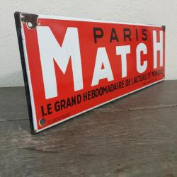 Plaque émaillée PARIS MATCH