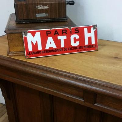 2 plaque emaillee paris match