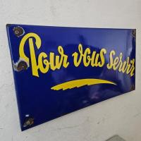 2 plaque emaillee pour vous servir 1