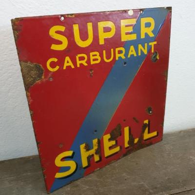 2 plaque emaillee shell