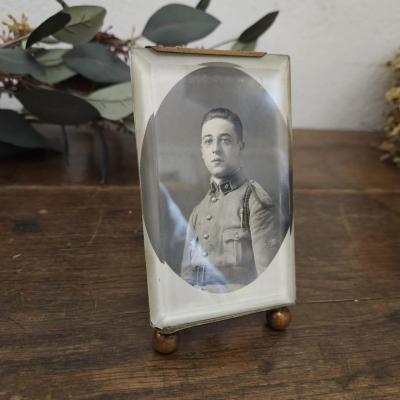 2 porte photo laiton