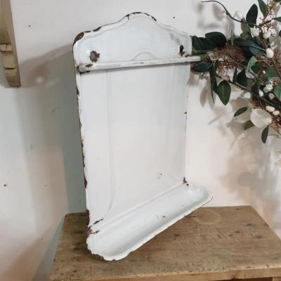 2 porte ustensiles de cuisine blanc emaille