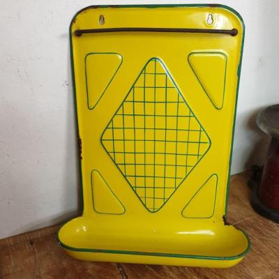 2 porte ustiles emaille jaune