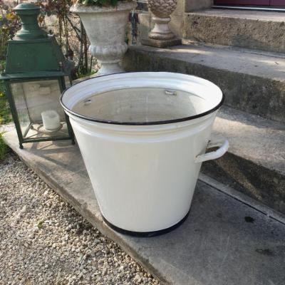 2 pot emaille blanc