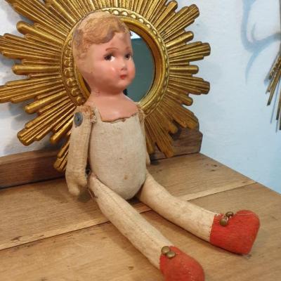 2 poupee ancienne de paille
