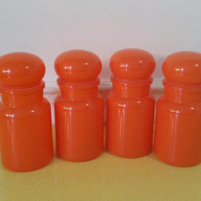 2 serie de pots orange