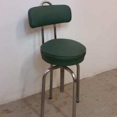 2 siege d atelier pivotant en skai vert
