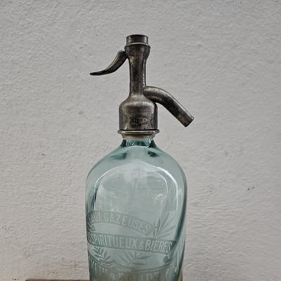 2 siphon eau de seltz bleu