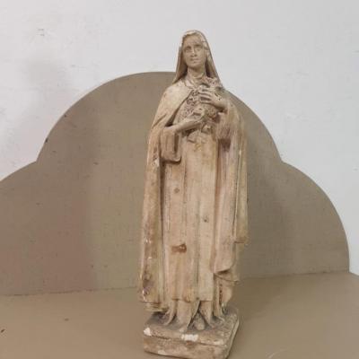 2 statue vierge marie poly