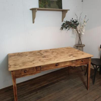 2 table de ferme 3 tiroir