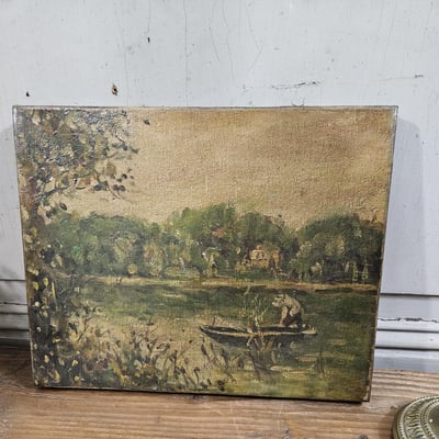 2 tableau pecheur en barque