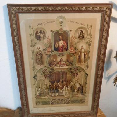 2 tableau precieux souvenir cadre bois 2