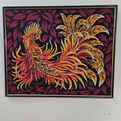 Tapisserie oiseau de feu