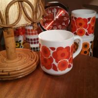 2 tasse mug lotus rouge