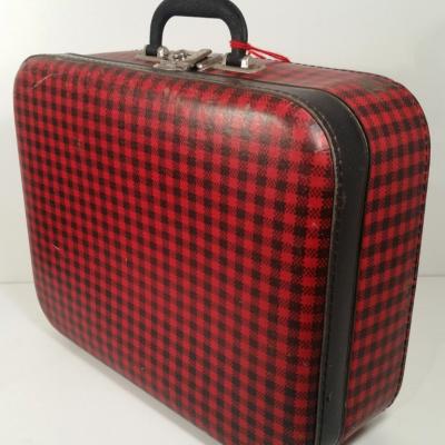 2 valise ecossaise rouge