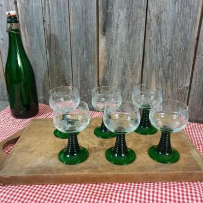 2 verres a vin blancs de bistrot