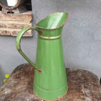 3 broc emaille vert