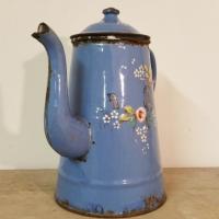 3 cafetiere emaillee bleue
