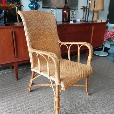 3 fauteuil en osier