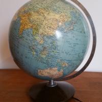 3 globe terrestre lumineux magelan