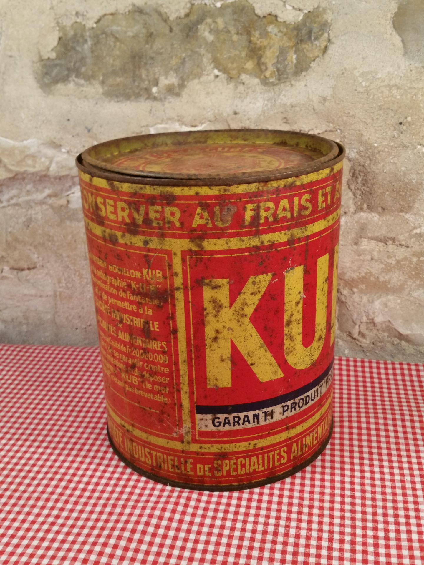 ancienne boite de bouillon KUB