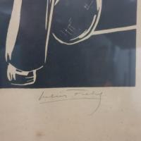 3 linogravure tennis