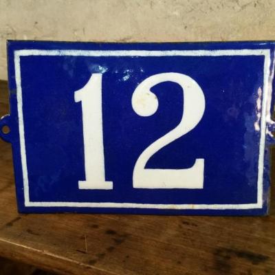 3 plaque de n de rue n 12