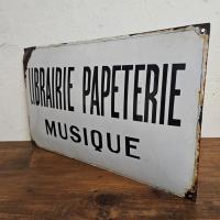3 plaque emaillee librairie papeterie 1