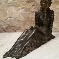 3 statue femme art deco