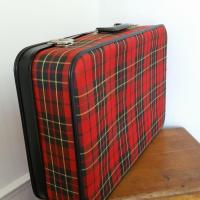 3 valise tissu ecossais